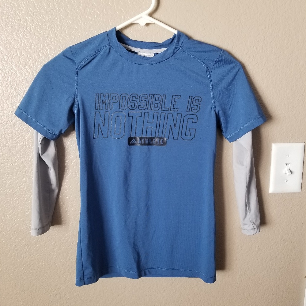 Boys Adidas Climalite Long Sleeve Active Tee